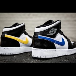 Jordan 1 Mid Multi-Color Swoosh